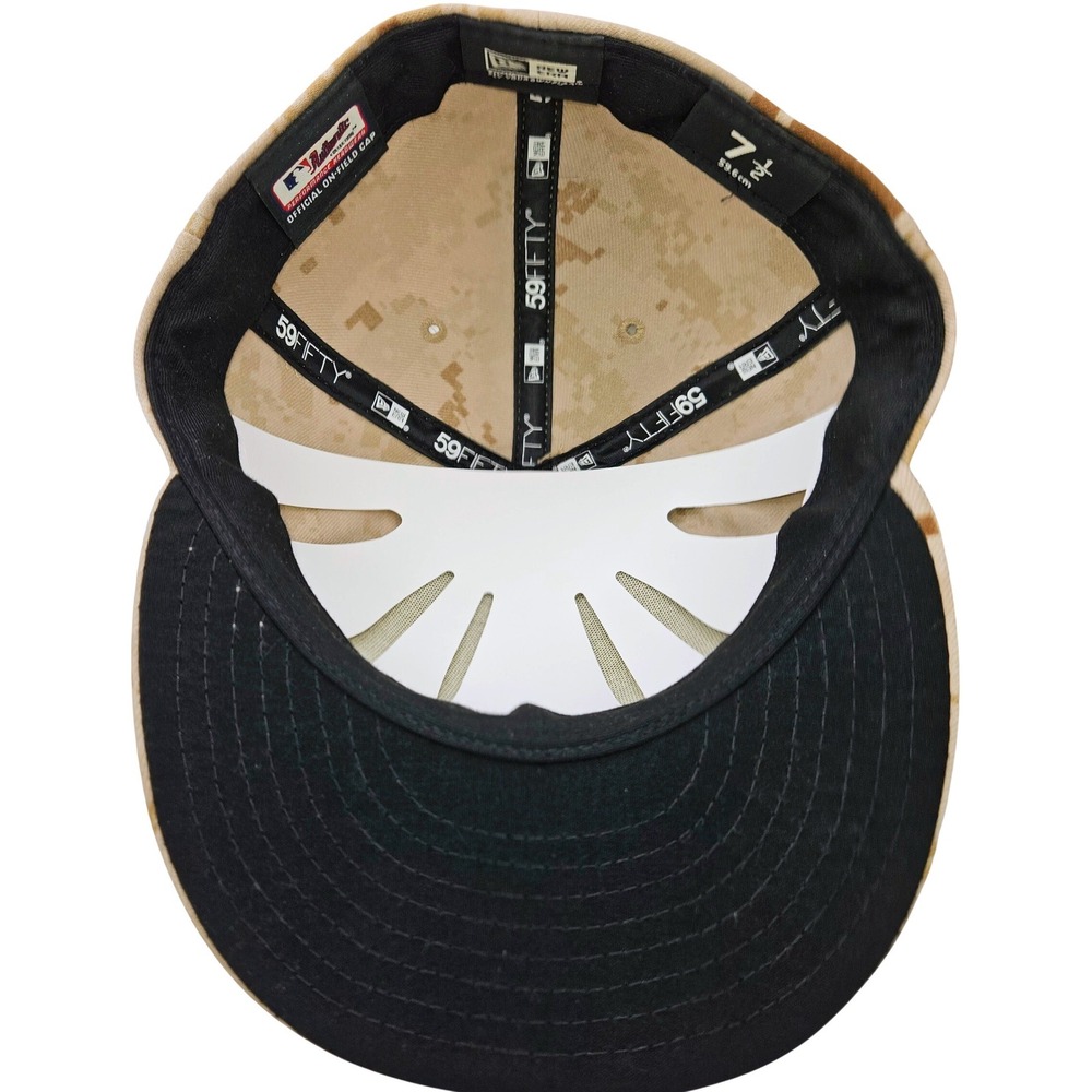 Atlanta Braves New Era 59FIFTY Fitted Hat 7 1/2 Desert Digital Camo MLB Cap - Picture 8 of 10